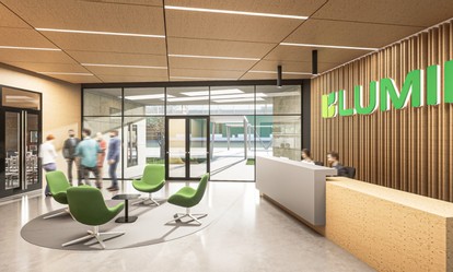 Render del interior de la Planta Melo