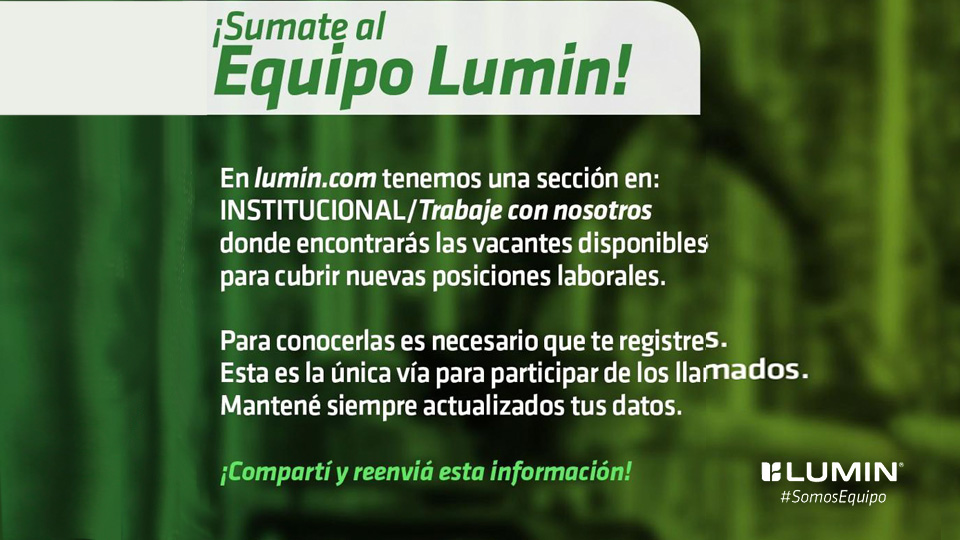 La empresa busca a personas comprometidas, entusiastas y creativas.
