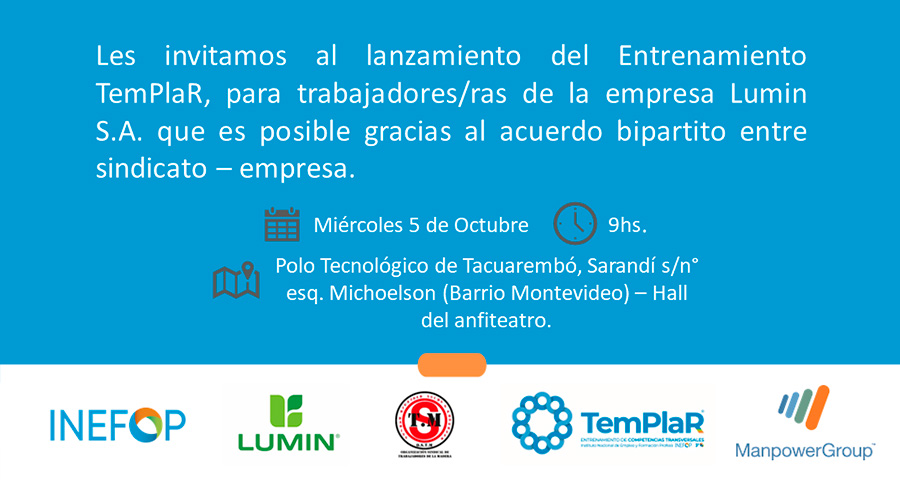 Entrenamiento TEMPLAR para trabajadores de LUMIN