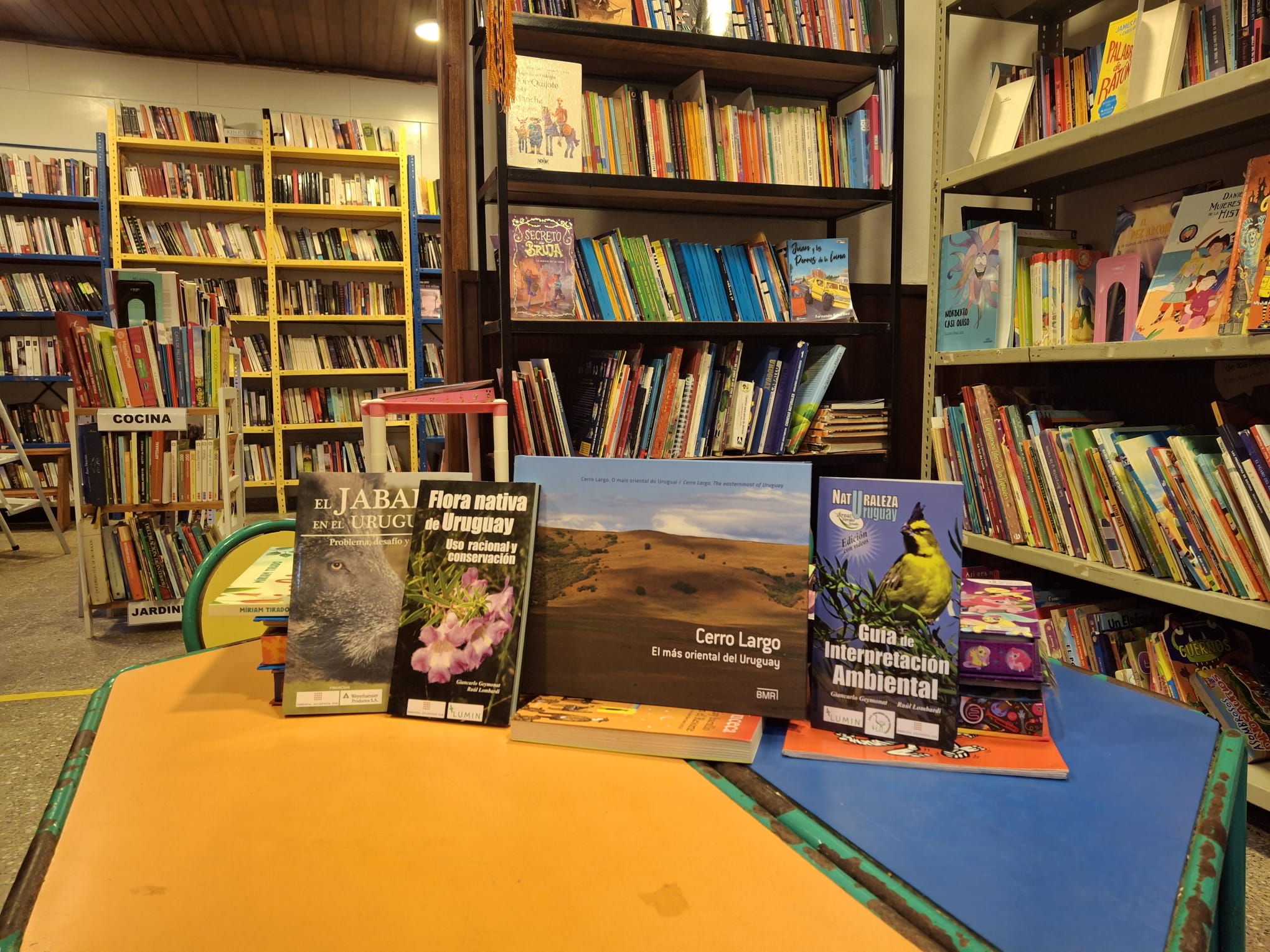 Donación de libros a biblioteca de Fraile Muerto